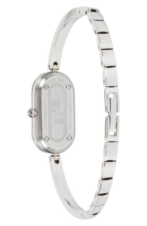 Fendi O'lock Oval Bracelet Strap Watch, 14.8mm X 28.3mm In Multi