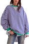 Oversize Stripe Sweatshirt