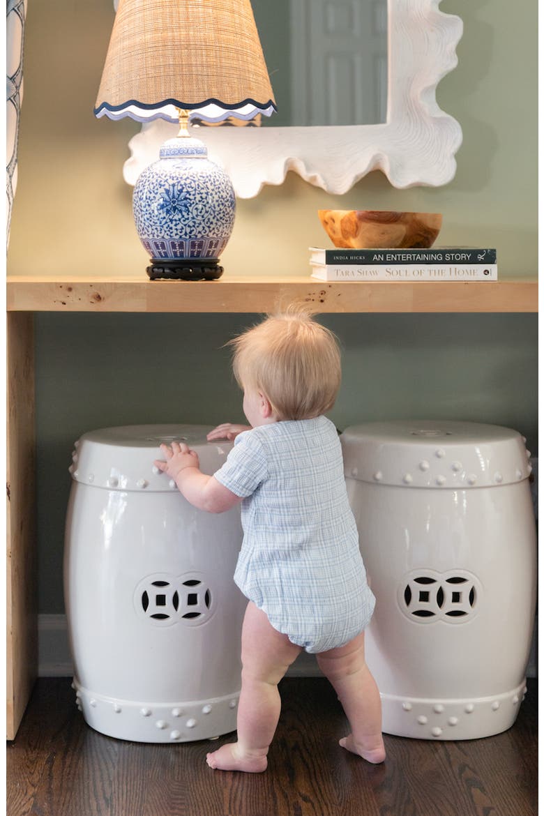 Reese Bubble Romper, Alternate, color, Seaside Picnic