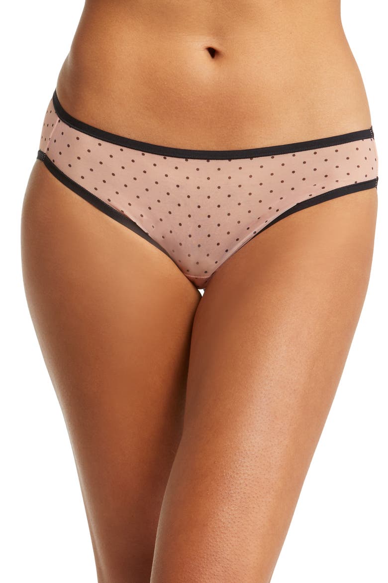 Spellbound Mesh Bikini, Main, color, ROSE/ DOT
