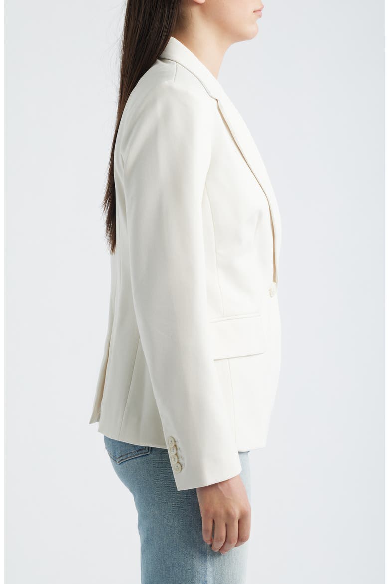 Stretch Ponte Blazer, Alternate, color, IVORY