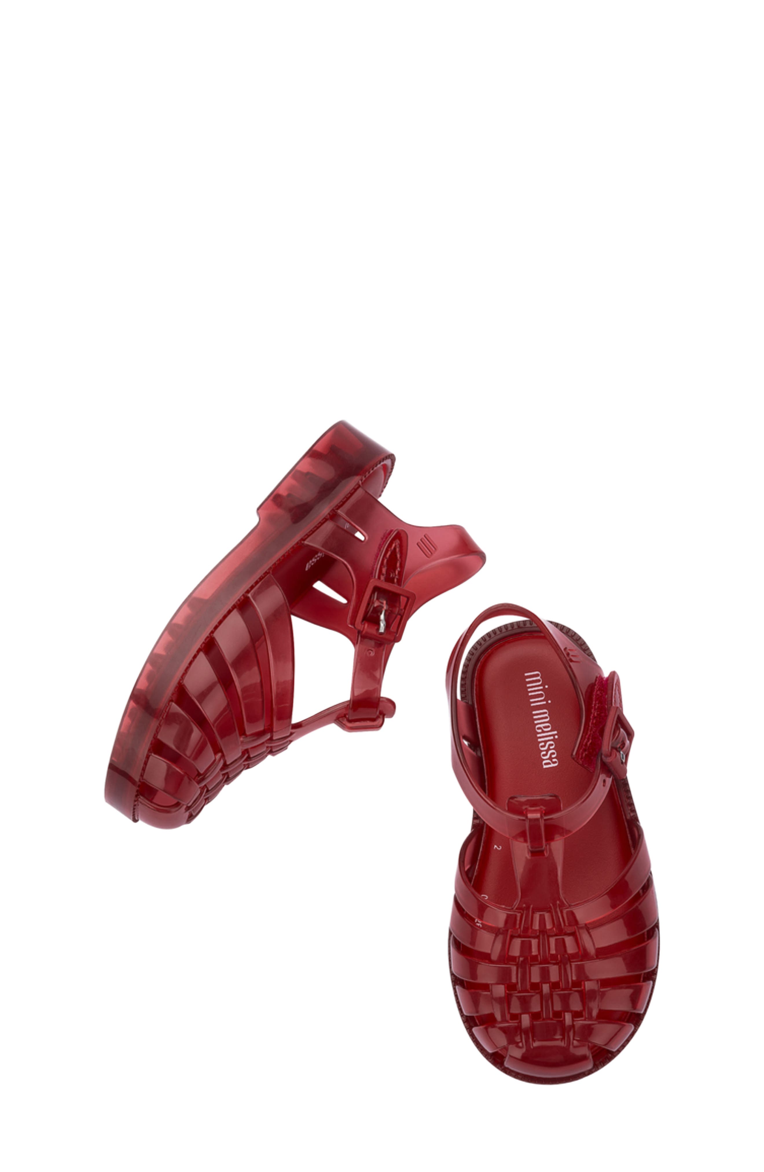 Possession Jelly Sandal, Alternate, color, TRANSPARENT RED