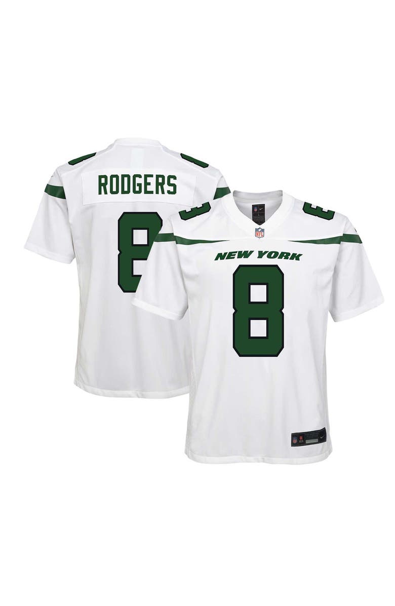 Nike Youth Nike Aaron Rodgers White New York Jets Game Jersey, Main, color,