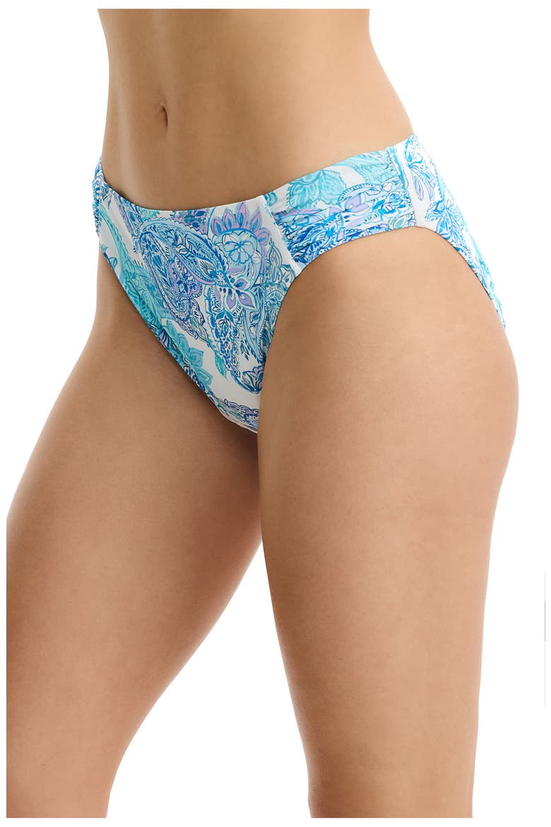 Boho Bloom Mid Rise Swim Bottom, Alternate, color, Blue-Multi