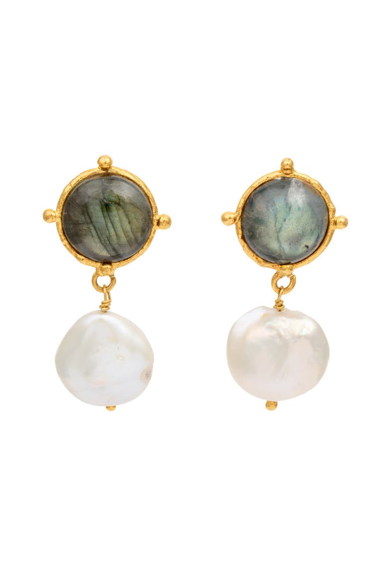 Diane Earrings, Main, color, LABRADORITE