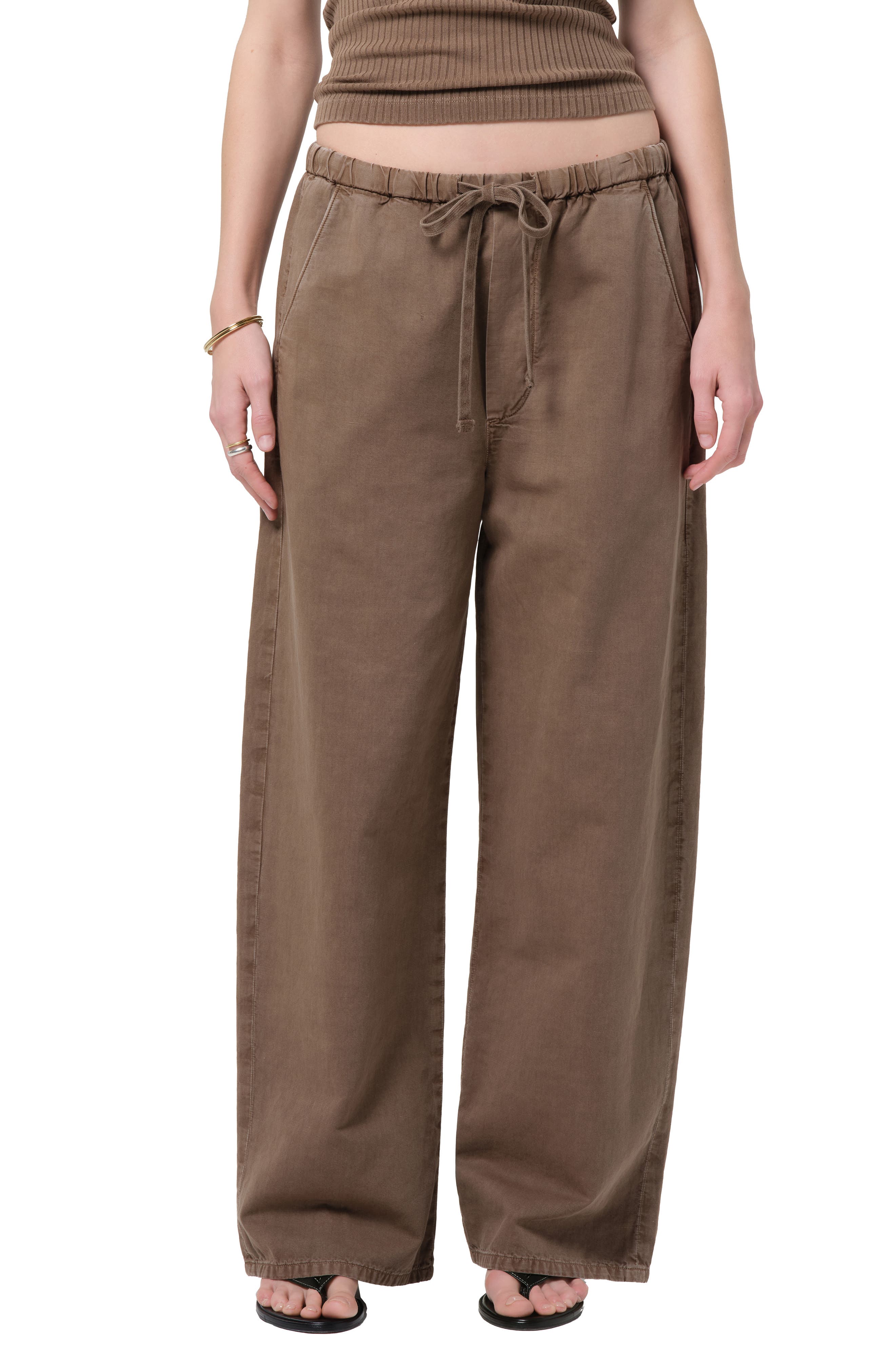 Aurora Pull-On Cotton & Hemp Pants - image 3