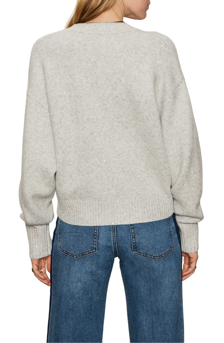 Sanctuary Shimmer Cardigan, Alternate, color, Heather Grey