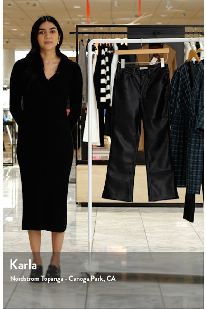 Good Legs Crop Faux Leather Mini Bootcut Pants video
