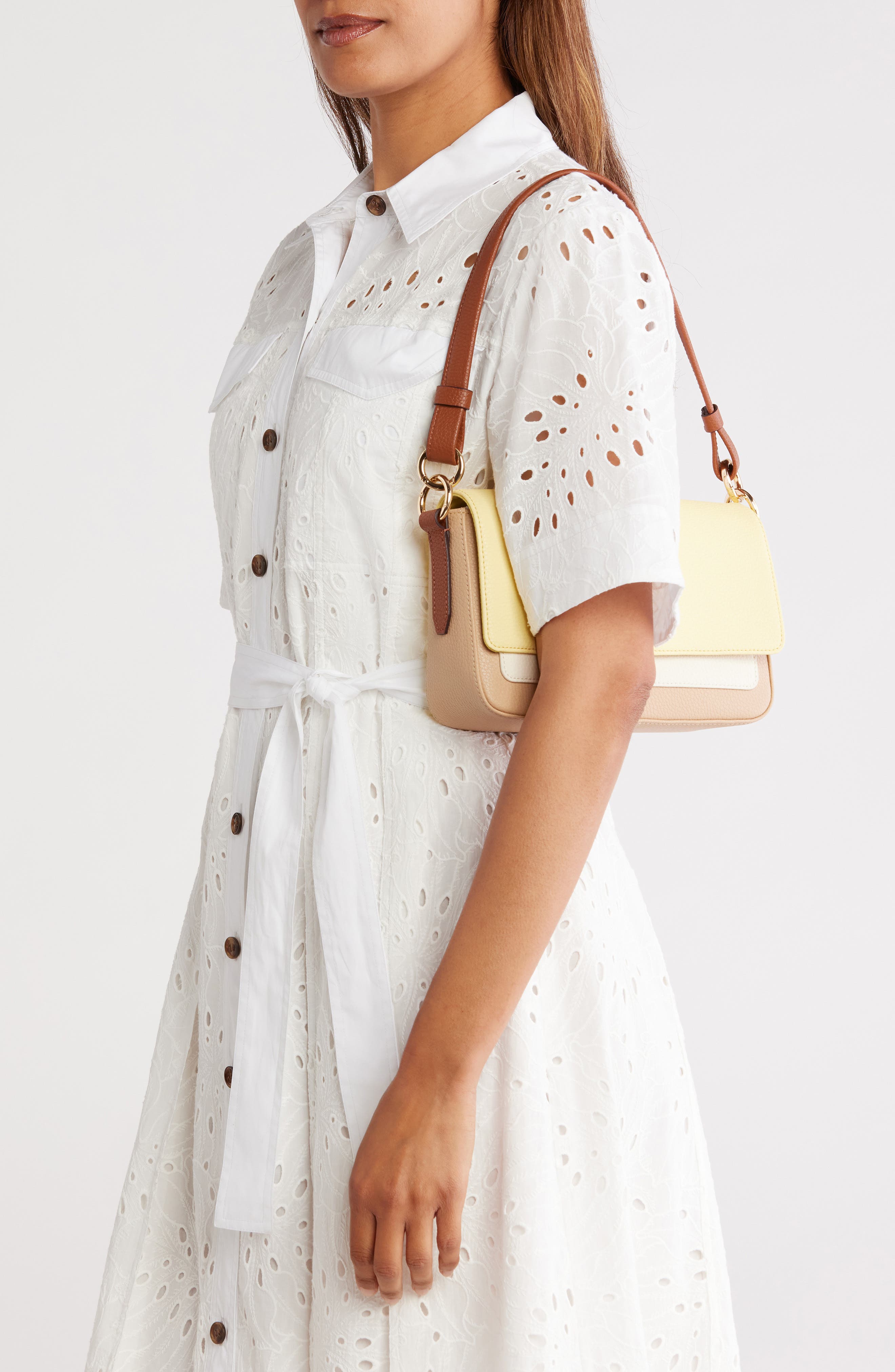 Cole Haan Mini Leather Shoulder Bag, Alternate, color, 