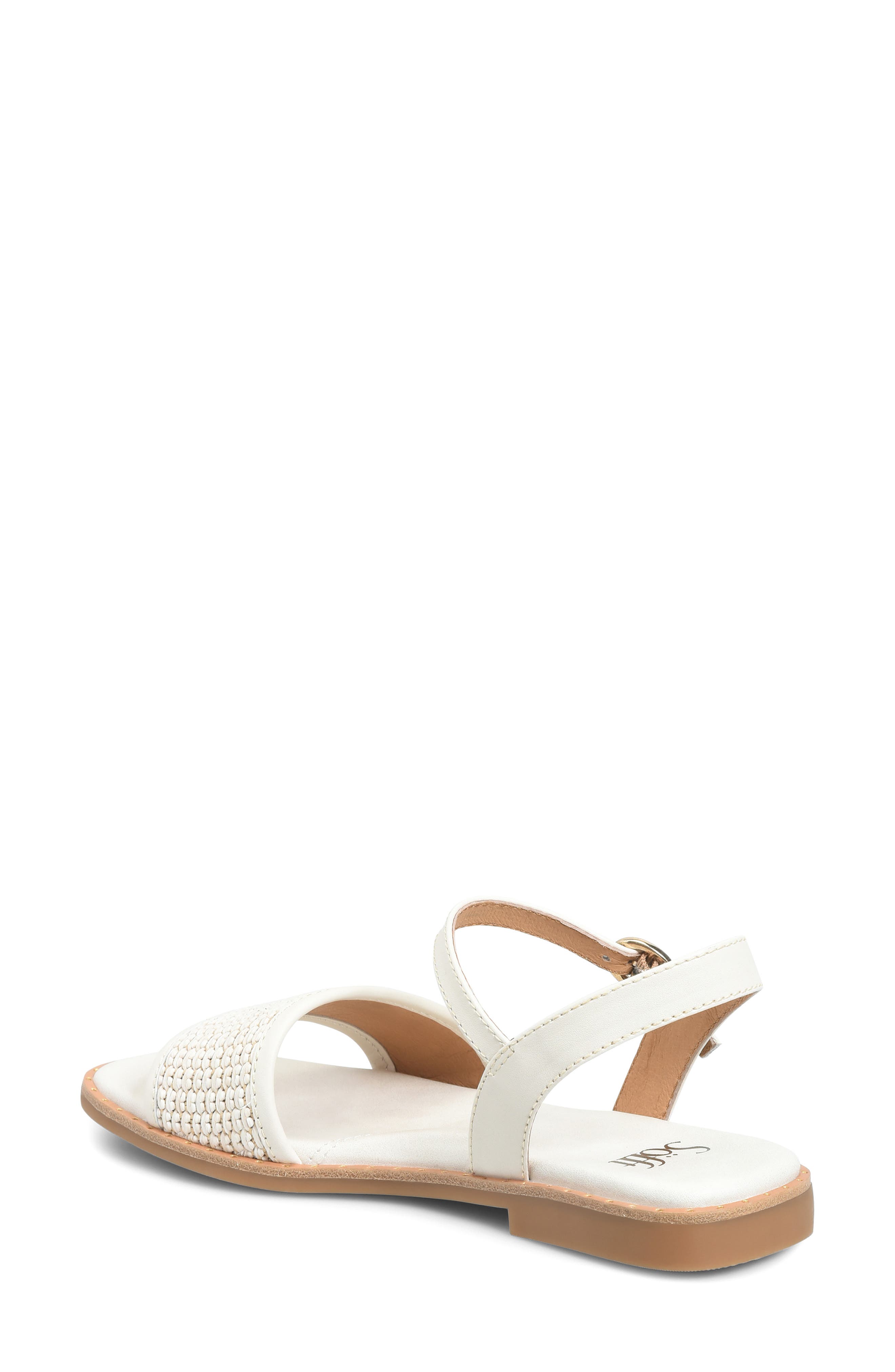 Söfft Elrose Sandal, Alternate, color, Off White