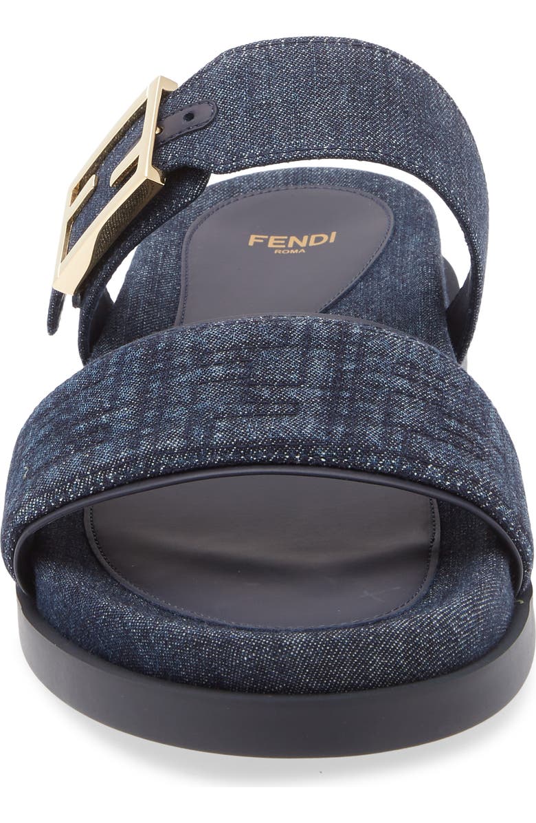 Fendi Feel Footbed Slide Sandal, Alternate, color, Blue