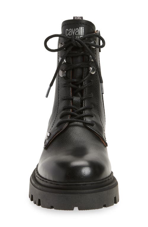 Roberto Cavalli Braise Combat Boot In Multi