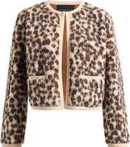 Endless Rose Leopard Faux Shearling Jacket