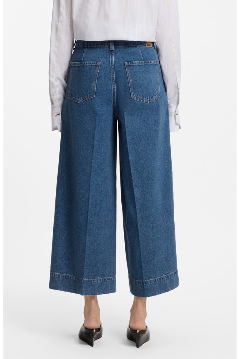 Ferange Culotte Denim Pants, Alternate, color, BLUE