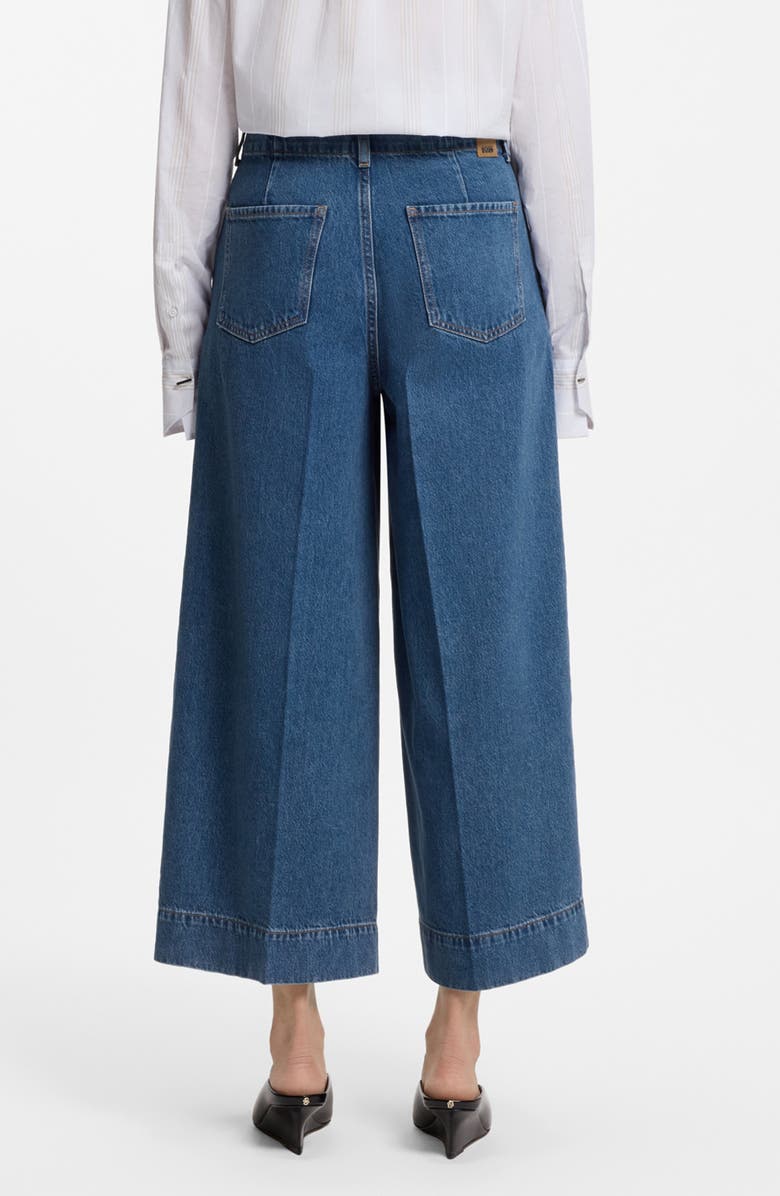 BOSS Ferange Culotte Denim Pants, Alternate, color, Blue