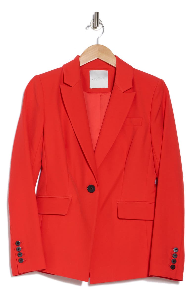 Elie Tahari The Sylvie Blazer, Alternate, color, Cayenne