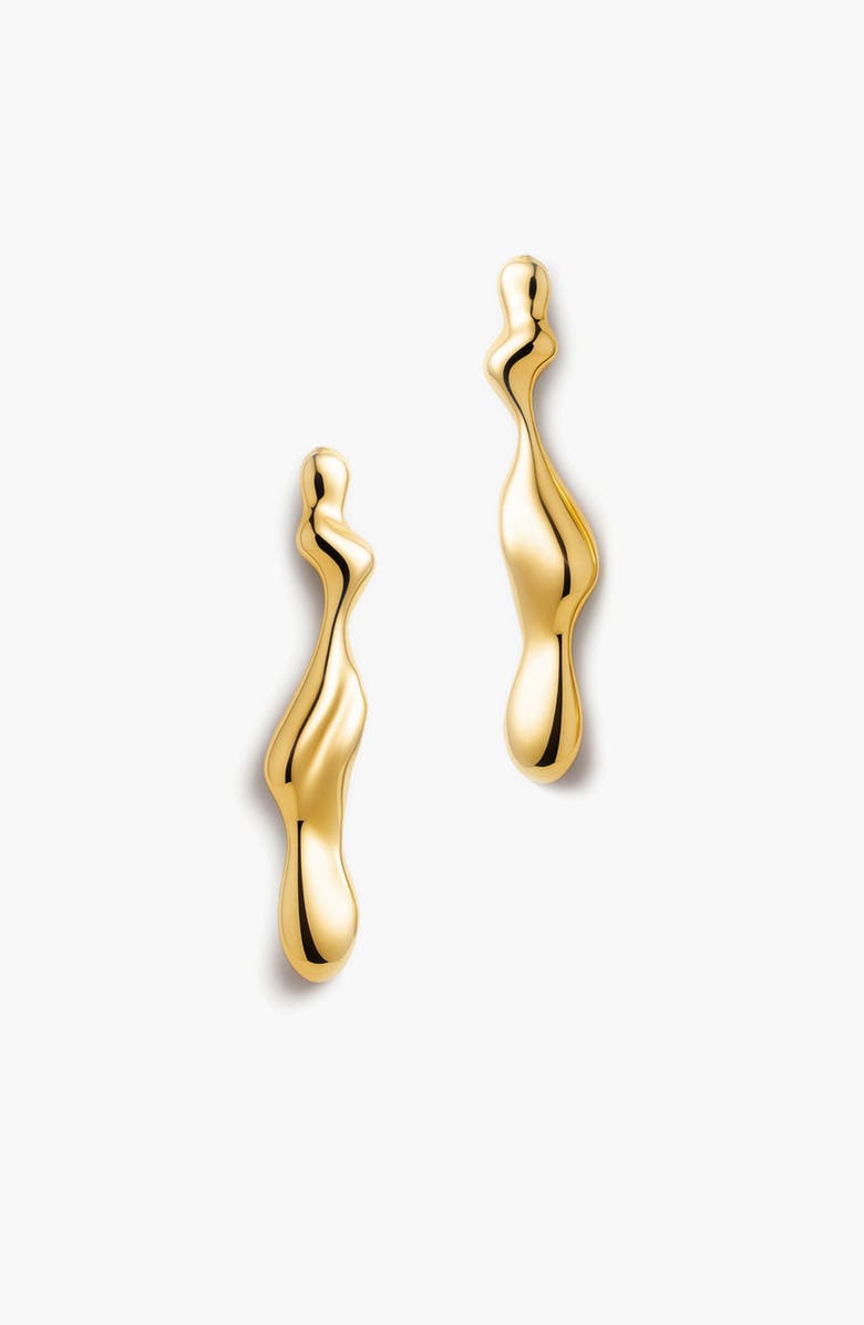 YOJ Charlotte x YOJ Magma Drop Earrings in Gold, Alternate, color, Gold