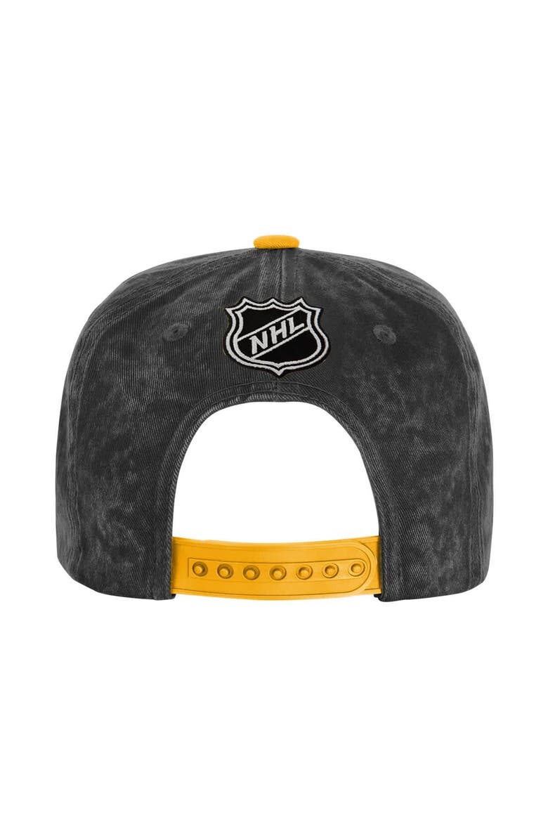 Youth Outerstuff  Black/Gold Boston Bruins True Retro Deadstock Adjustable Hat, Alternate, color, Black