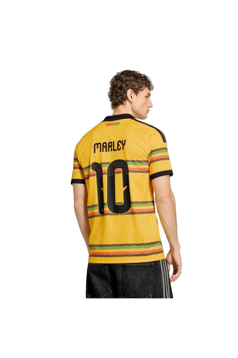 Men's adidas Bob Marley Yellow Jamaica National Team 2026 Home Replica Jersey, Alternate, color, Yellow