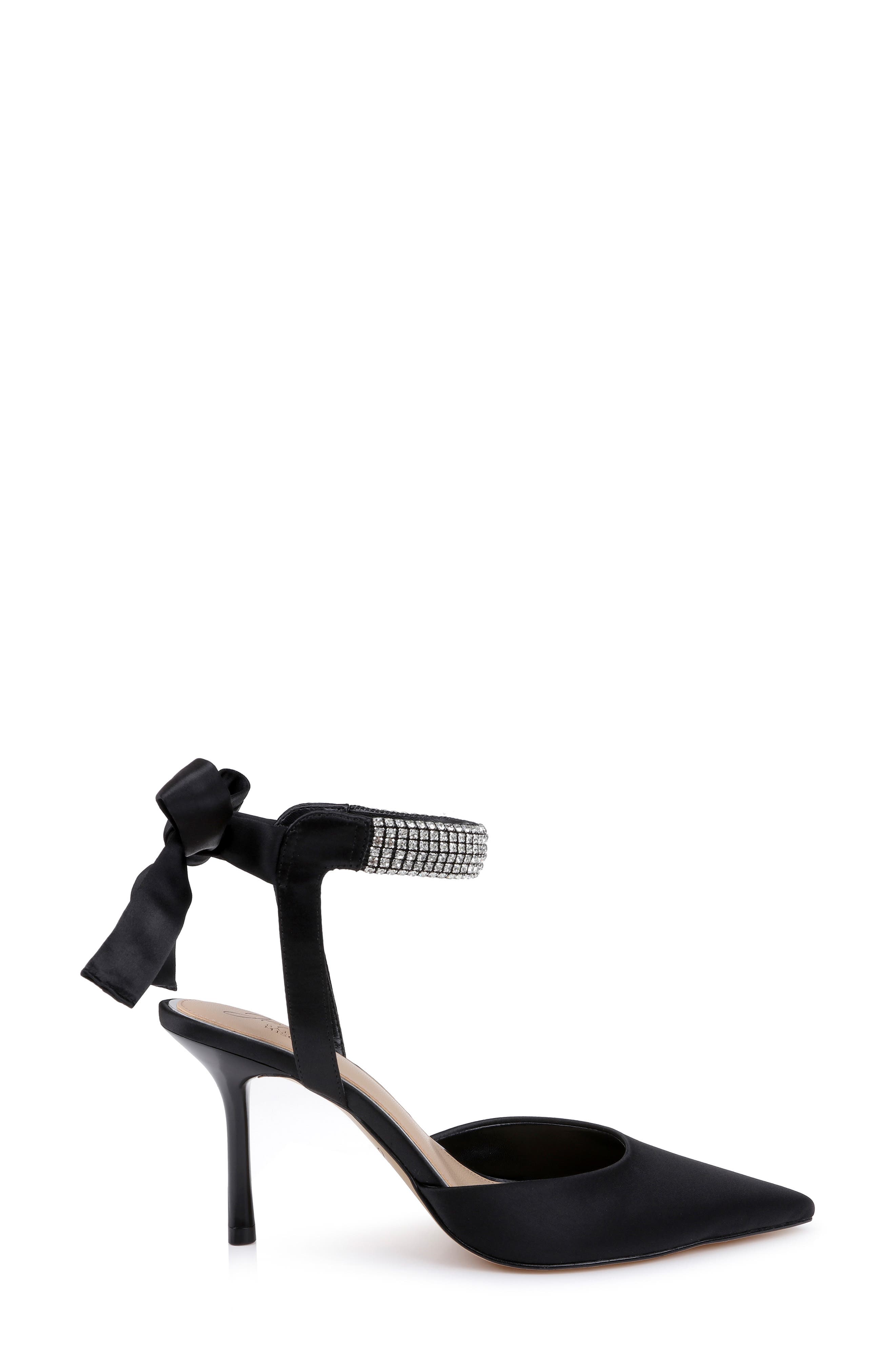 Billie Pointed Toe Pump, Alternate, color, BLACK SATIN
