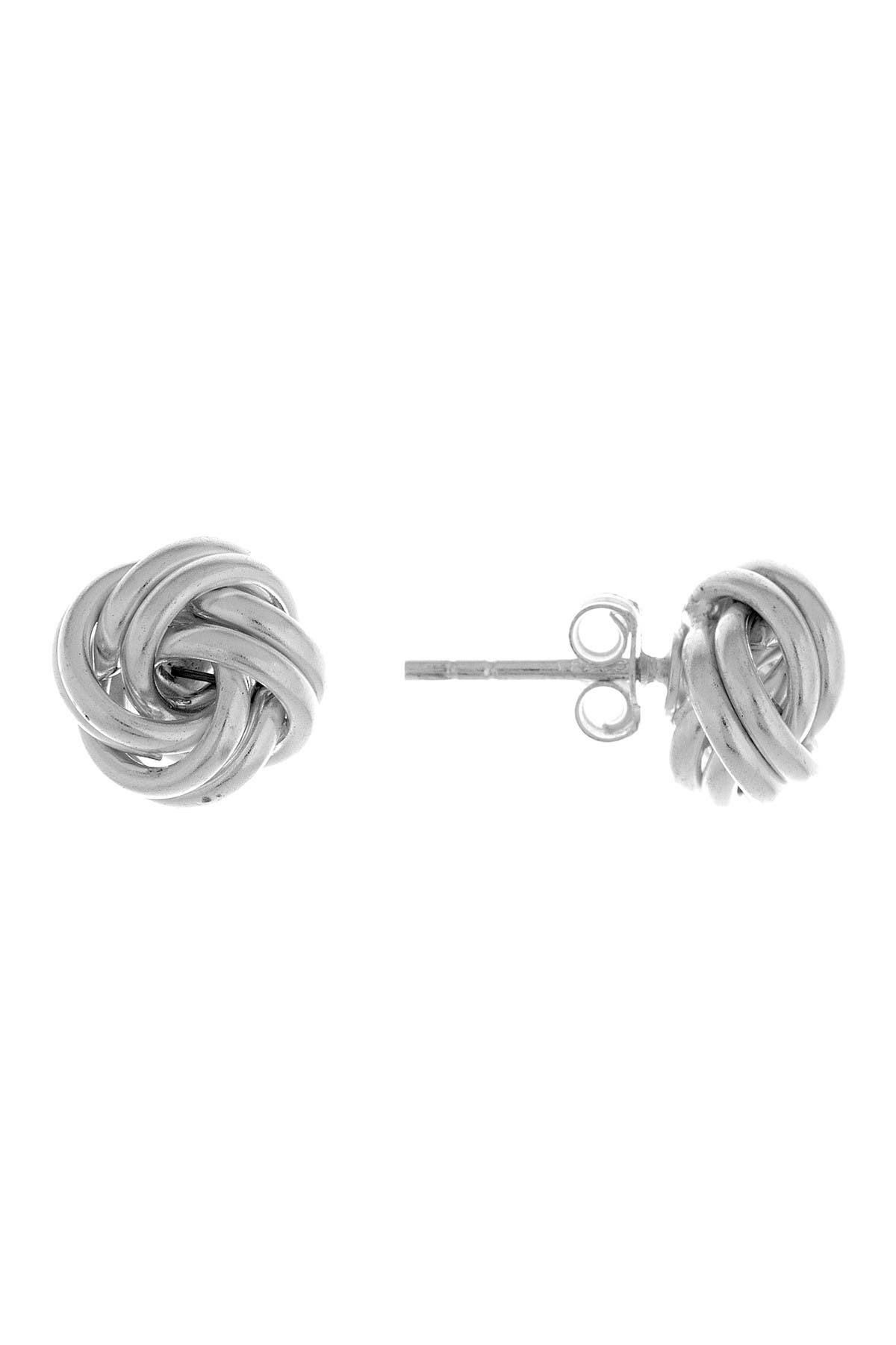 BEST SILVER Sterling Silver Love Knot Earrings