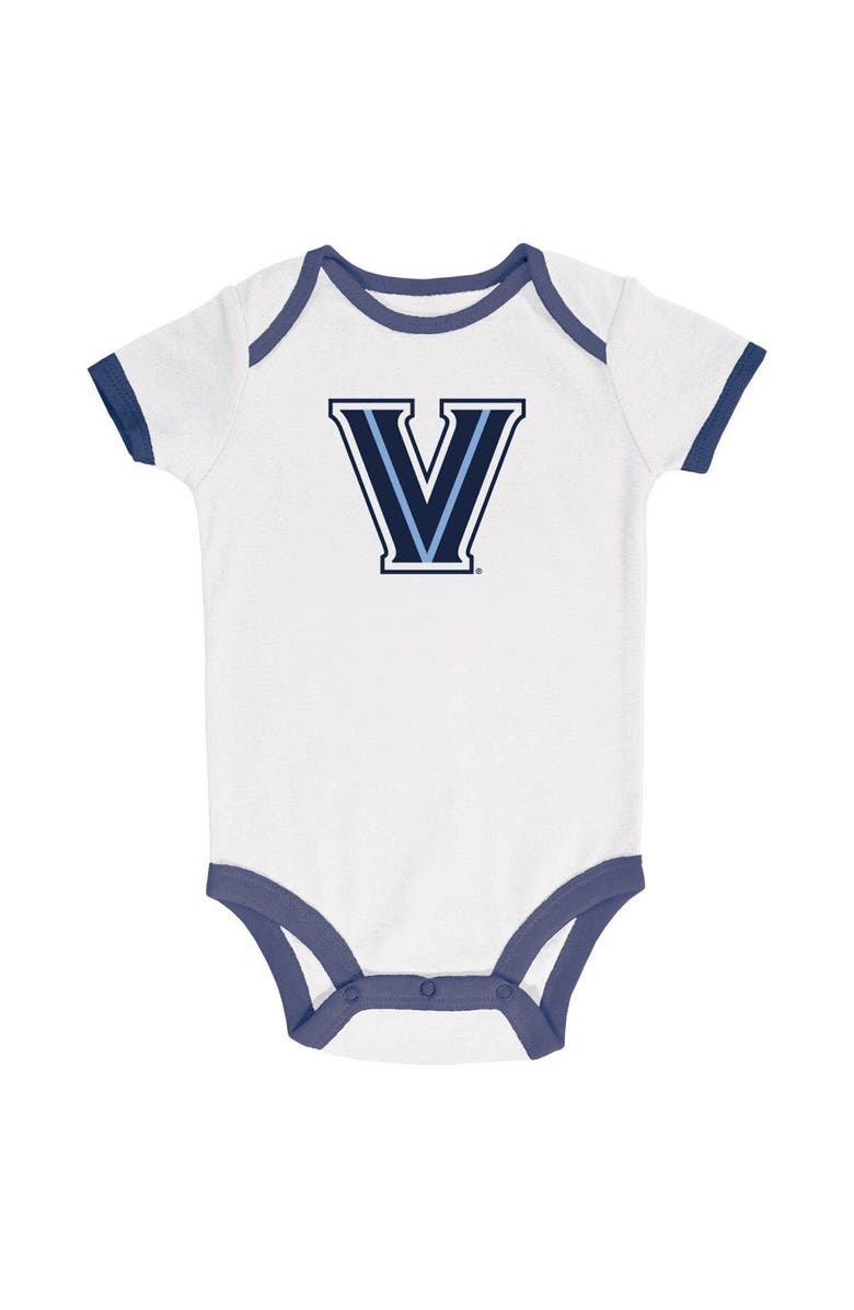 Champion Infant Champion Navy/Heather Gray/White Villanova Wildcats Three-Pack Bodysuit Set, Alternate, color,