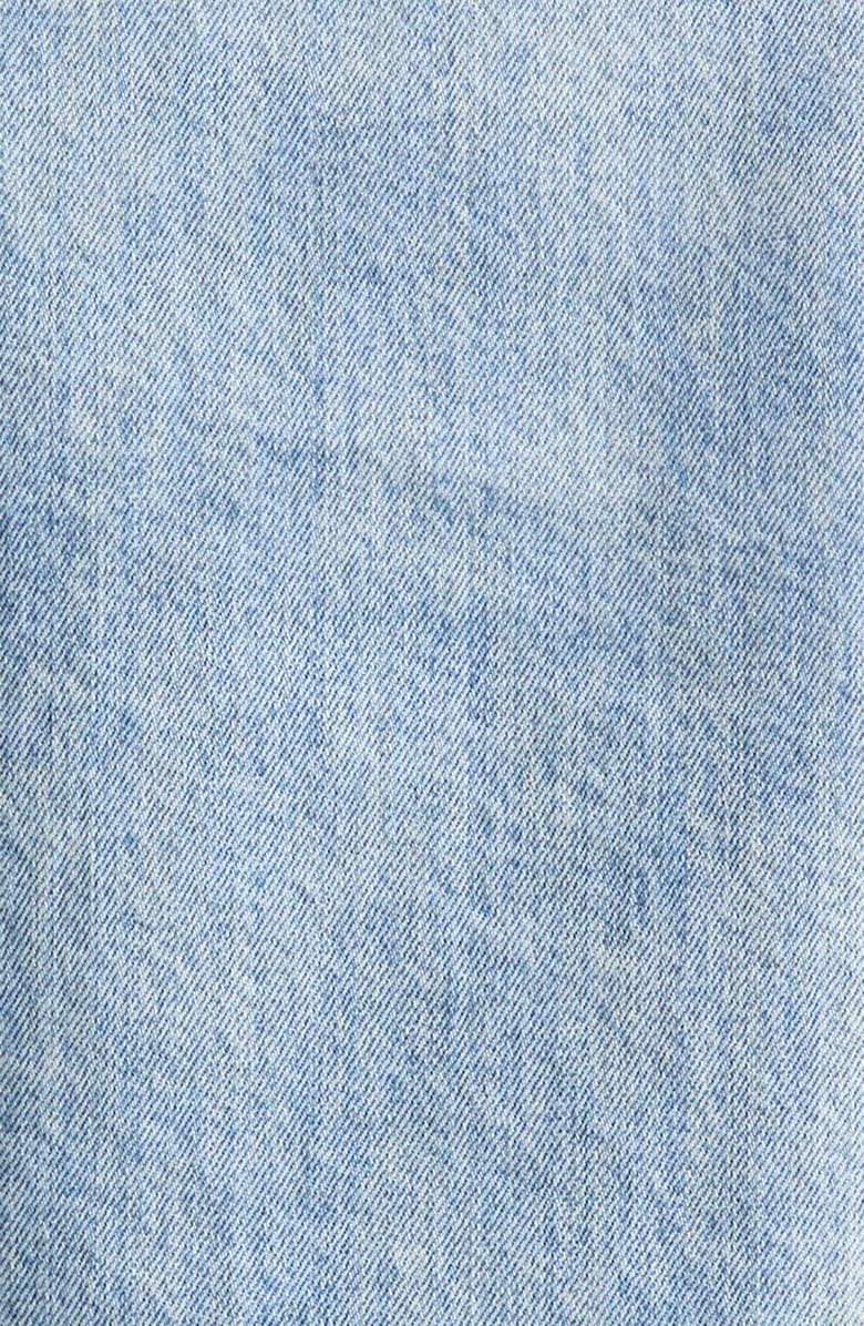 STOCKHOLM SURFBOARD CLUB Staff High Pile Fleece Lined Denim Vest, Alternate, color, Blue