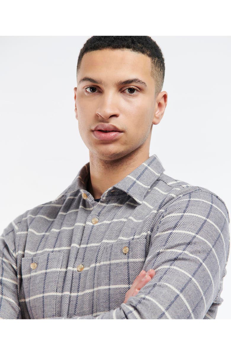 Barbour Gretna Check Organic Cotton Button-Up Shirt, Alternate, color, 