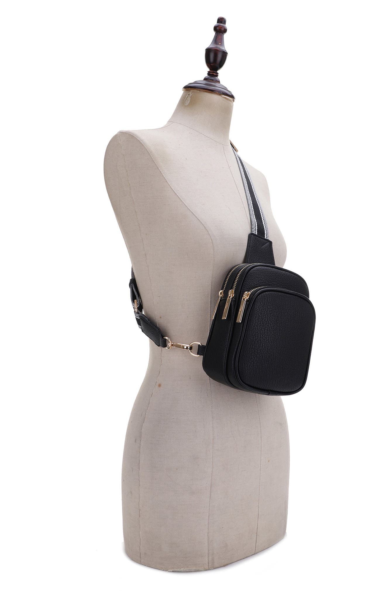 Mali + Lili Claire Vegan Leather Sling Bag, Alternate, color, 