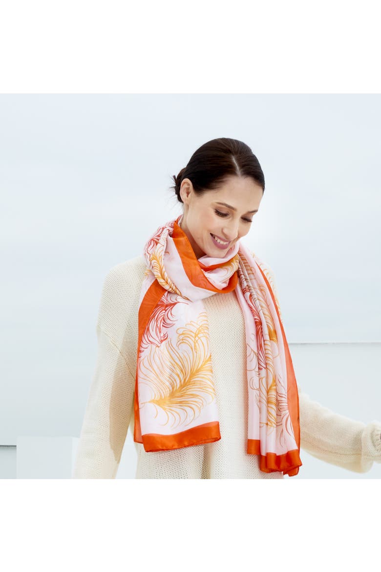 The Maribel Scarf, Alternate, color, Orange