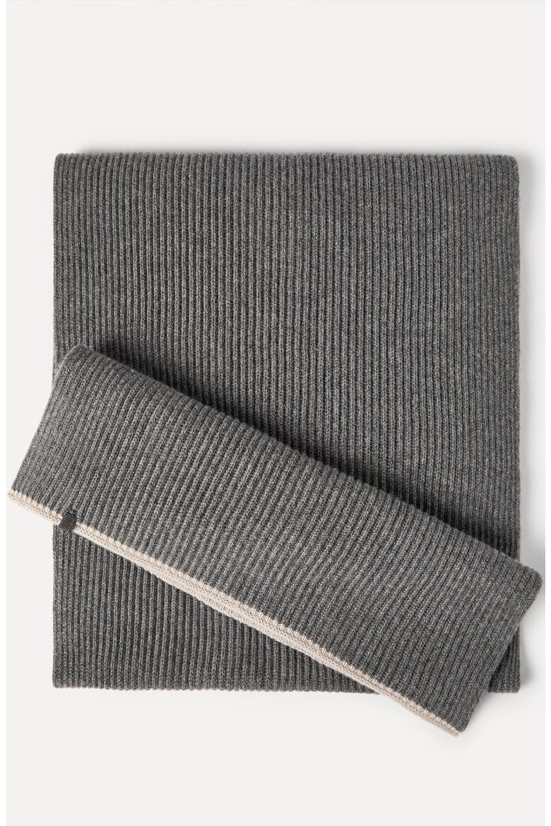 Knit scarf, Alternate, color, Medium Grey
