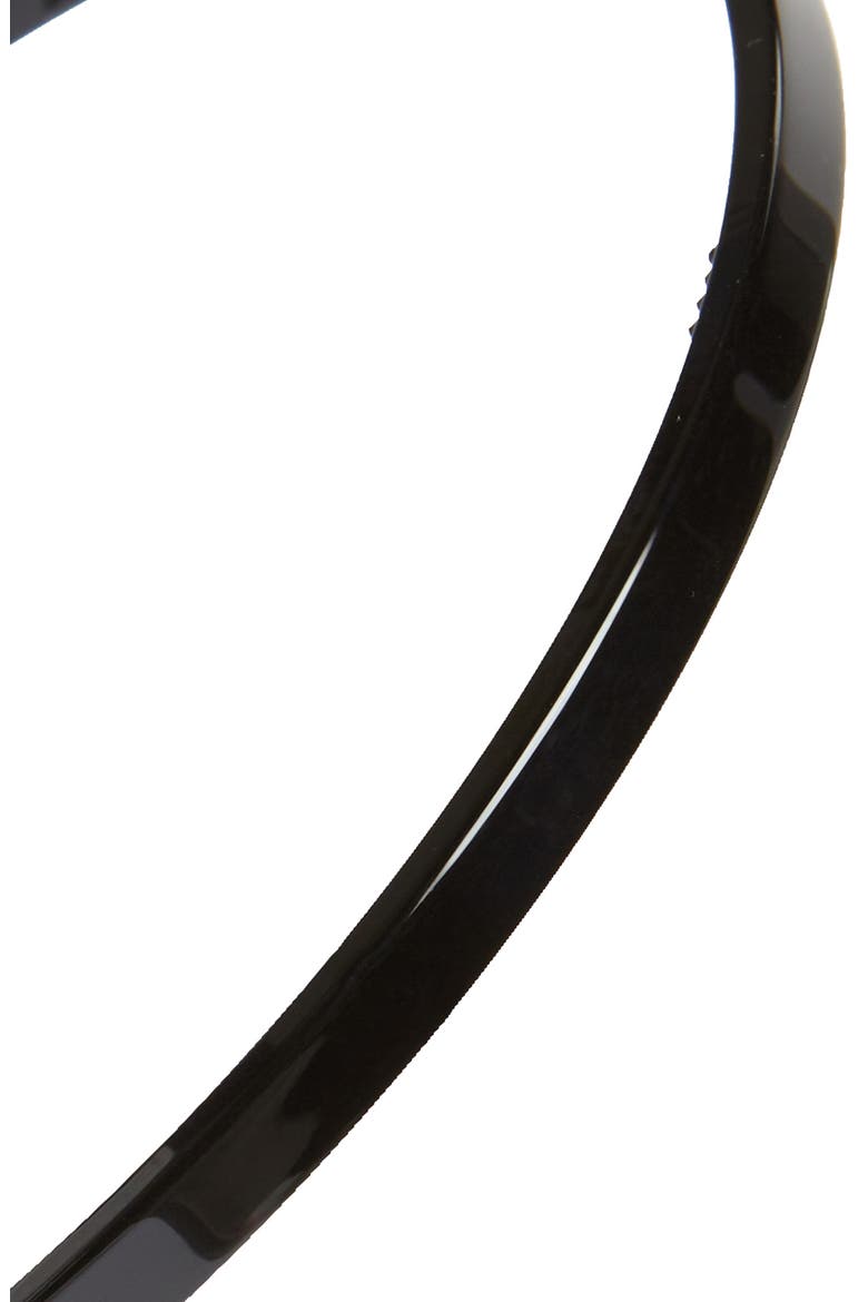 Thin Headband, Alternate, color, BLACK