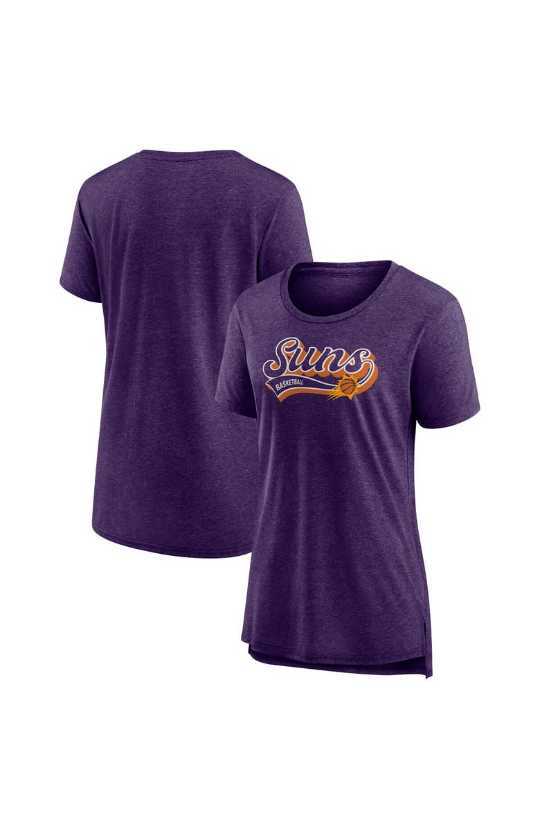 FANATICS Women's Fanatics Branded Heather Purple Phoenix Suns League Leader Tri-Blend T-Shirt, Main, color, Heather Purple