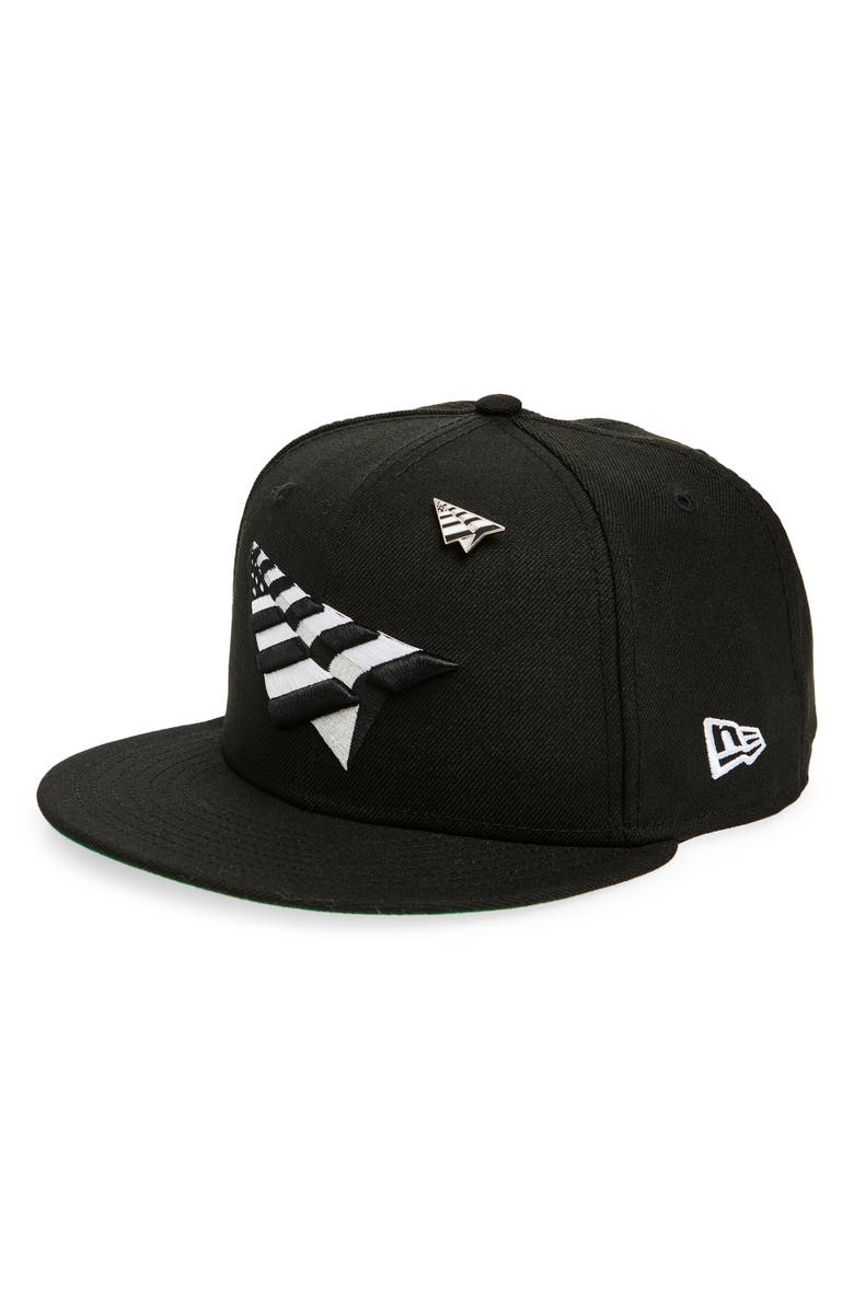 PAPER PLANES Original Crown 9FIFTY Twill Cap, Main, color, Black