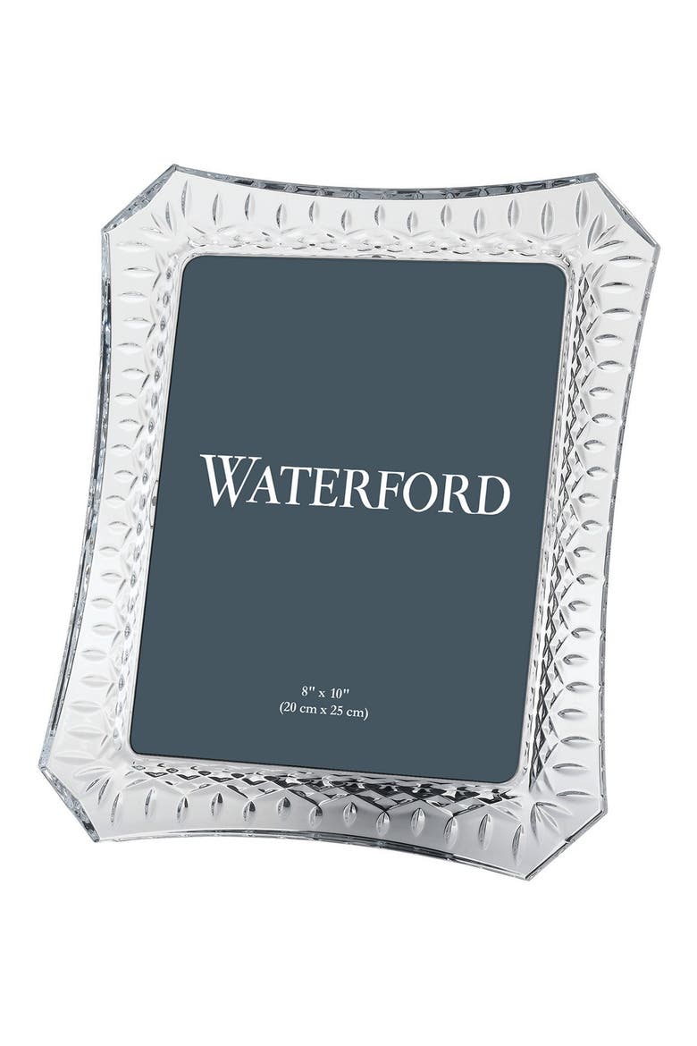 Lismore Lead Crystal Picture Frame, Main, color, CLEAR