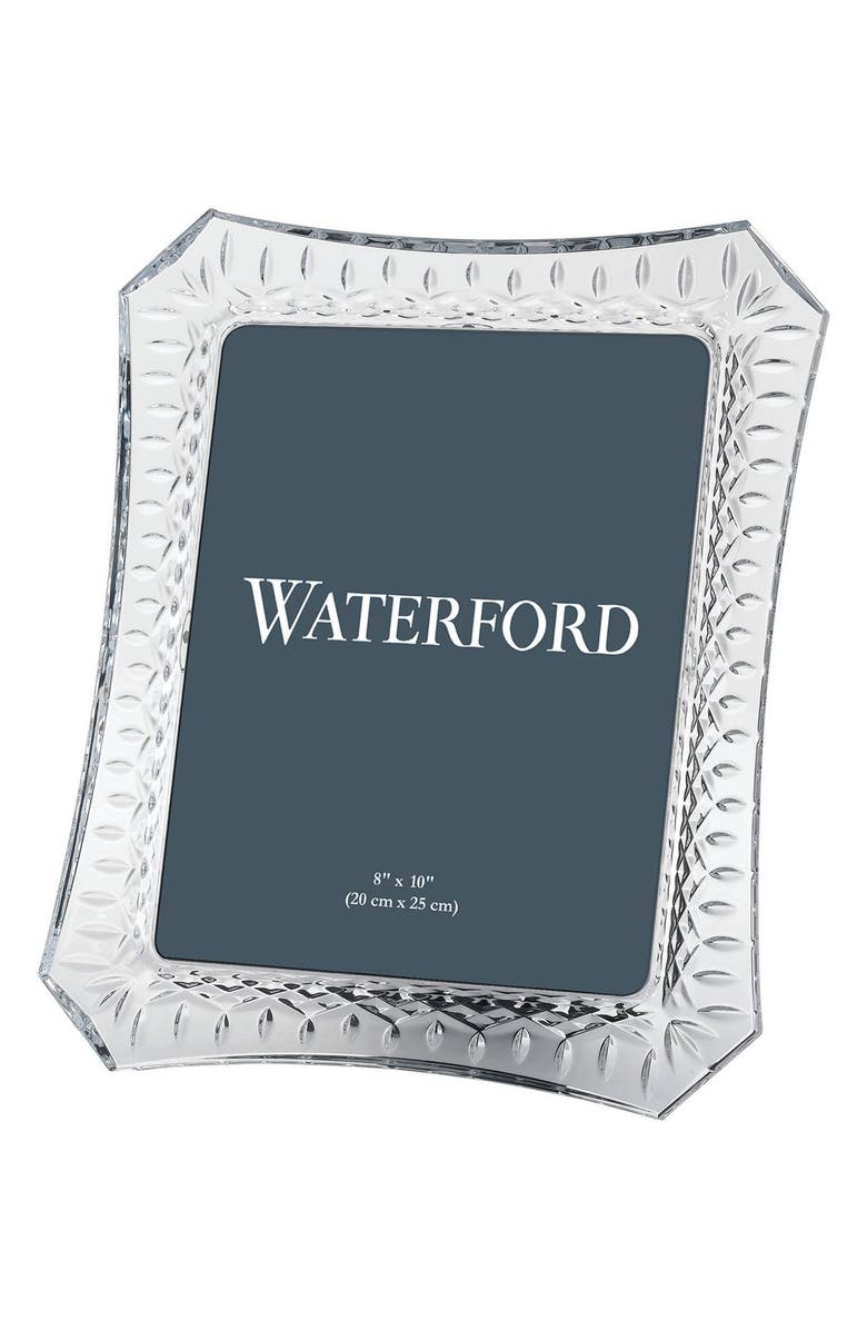 Waterford Lismore Lead Crystal Picture Frame, Main, color, Clear
