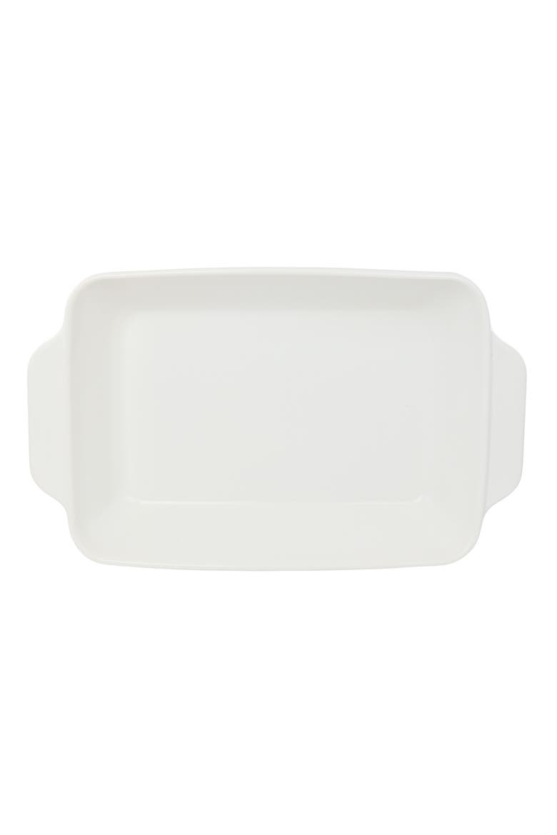 Gibson 4 Quart Rectangular Stoneware Baker, Alternate, color, White Speckle