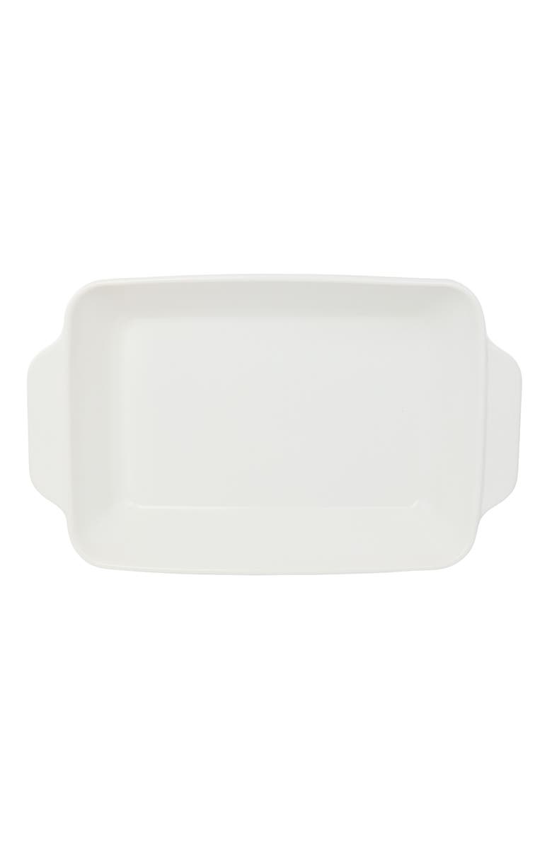 Bee And Willow Gibson 4 Quart Rectangular Stoneware Baker in White Speckle, Alternate, color, White Speckle
