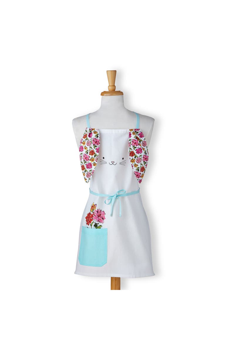 tag In Bloom Bunny Kids Apron Multi Cotton Spring, Main, color, Pink
