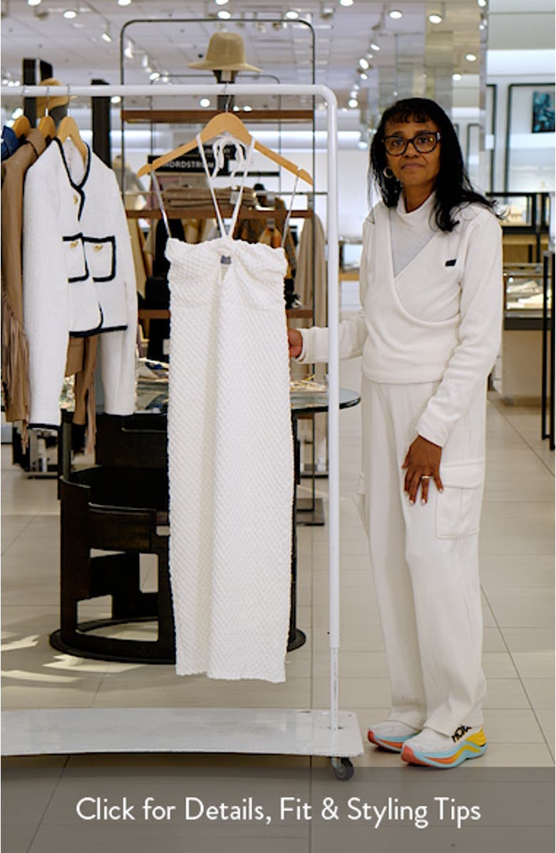 Textured Cutout Midi Dress, sales video thumbnail