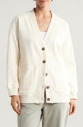 Marine Layer Cloud Nine Cotton Blend Fleece Cardigan
