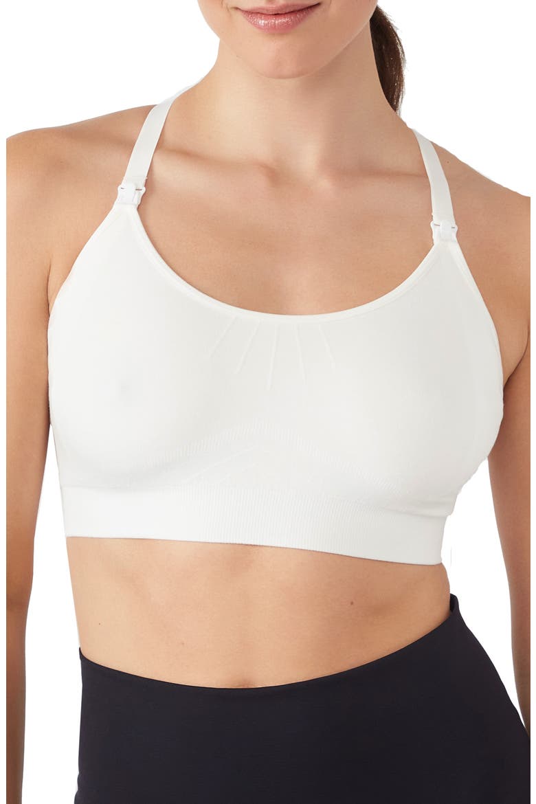Seamless Yoga Nursing Bralette, Main, color, EGG SHELL