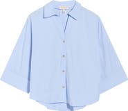 Current/Elliott Wide Sleeve Button-Up Shirt