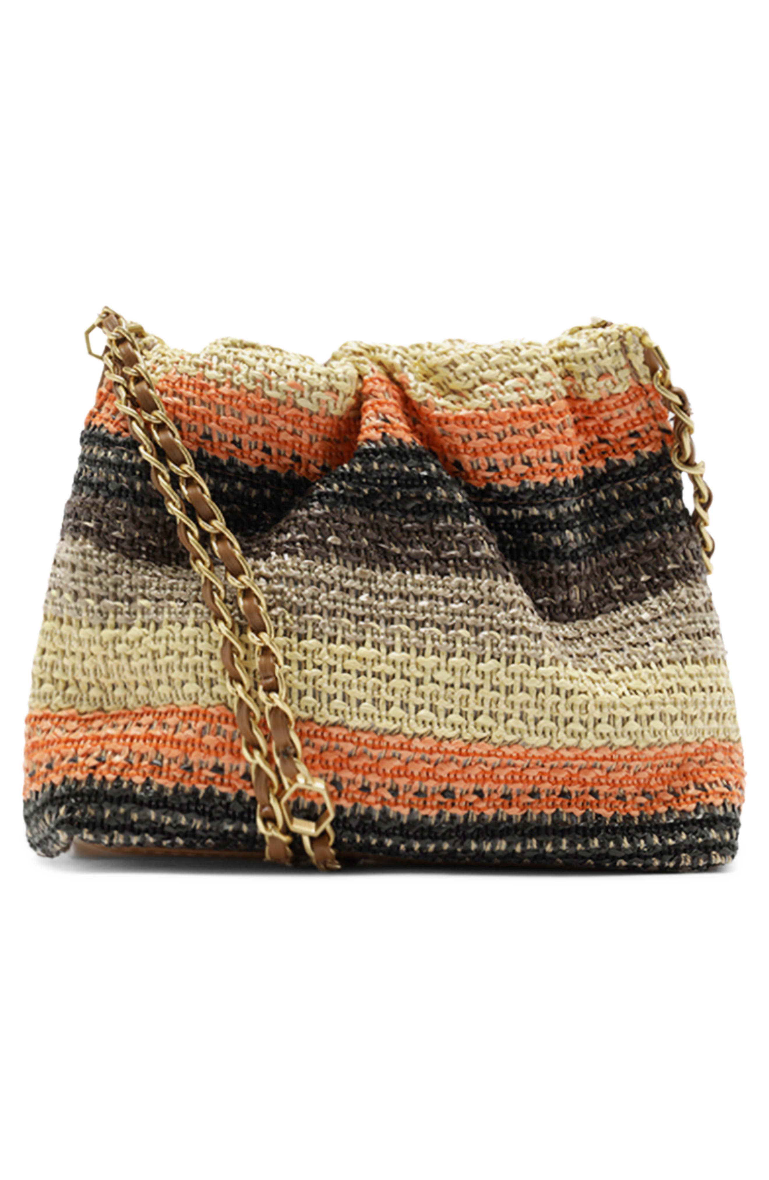 Arezzo Small Jackie Crossbody Bag, Alternate, color, Multinatural/ Sol Natural