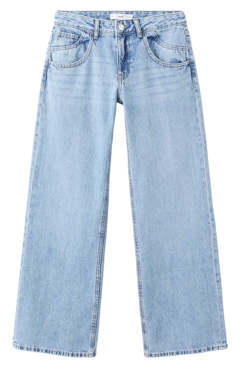 Low Rise Straight Leg Jeans