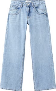 MANGO TEEN Low Rise Straight Leg Jeans