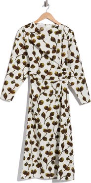 Longchamp Long Sleeve Midi Dress