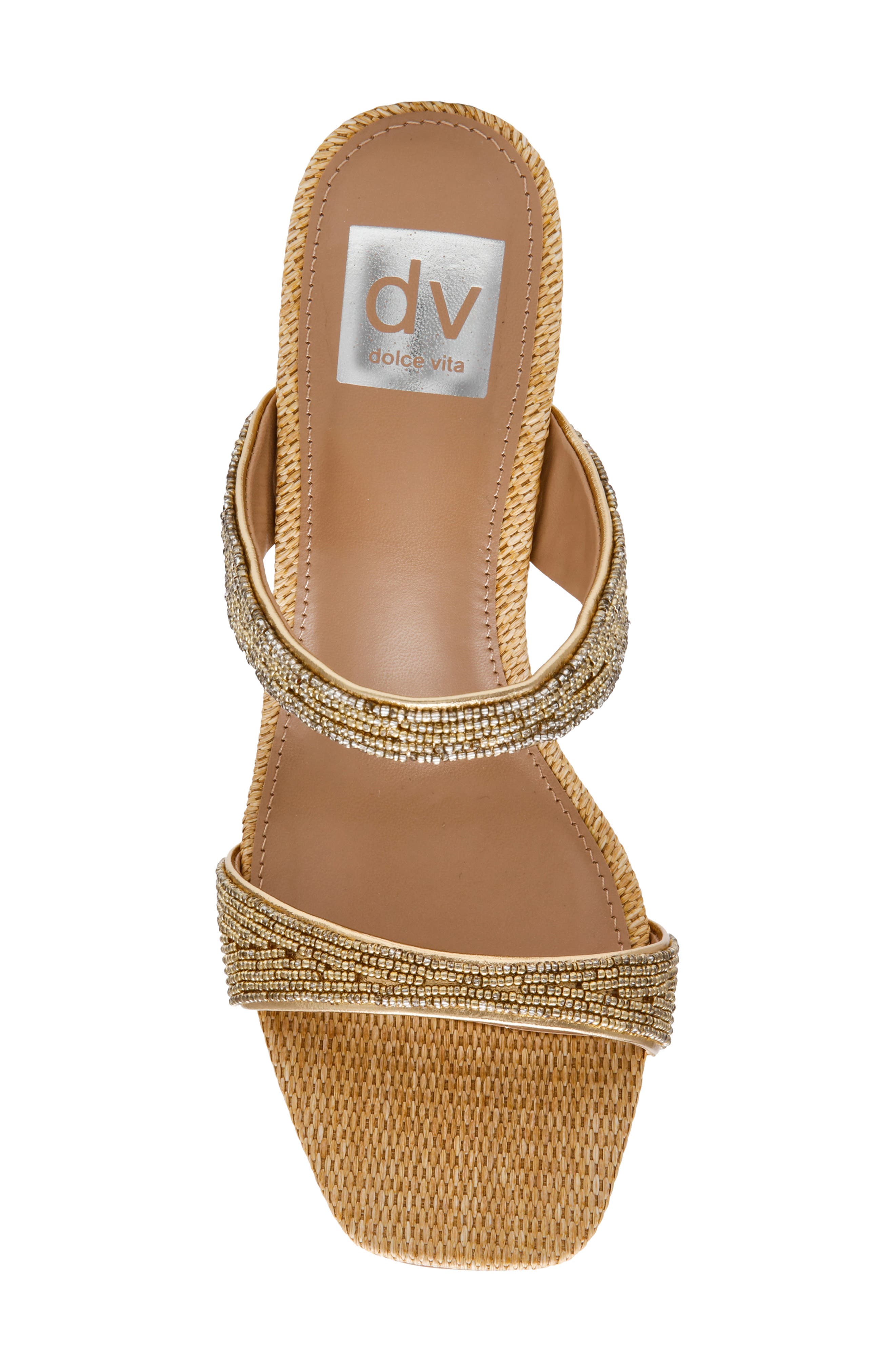 Veniss Slide Sandal, Alternate, color, GOLD