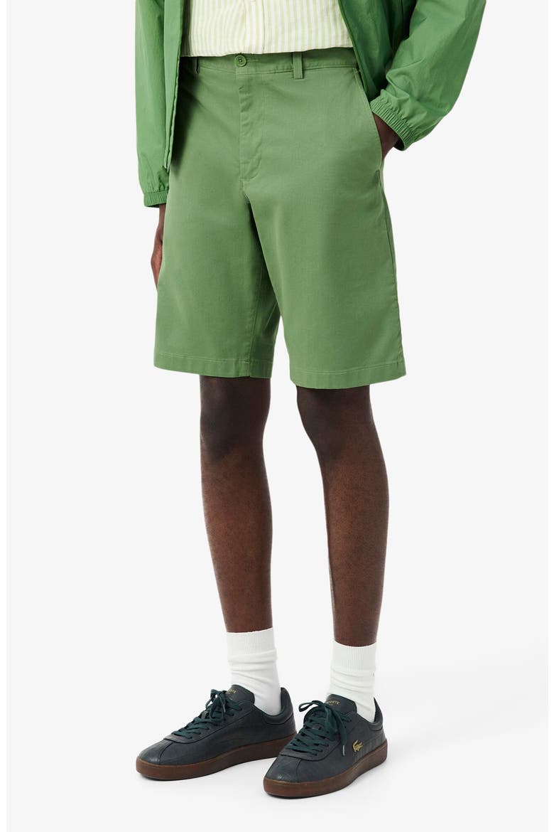 Twill Bermuda Chino Shorts, Main, color, LAMBS LETTUCE