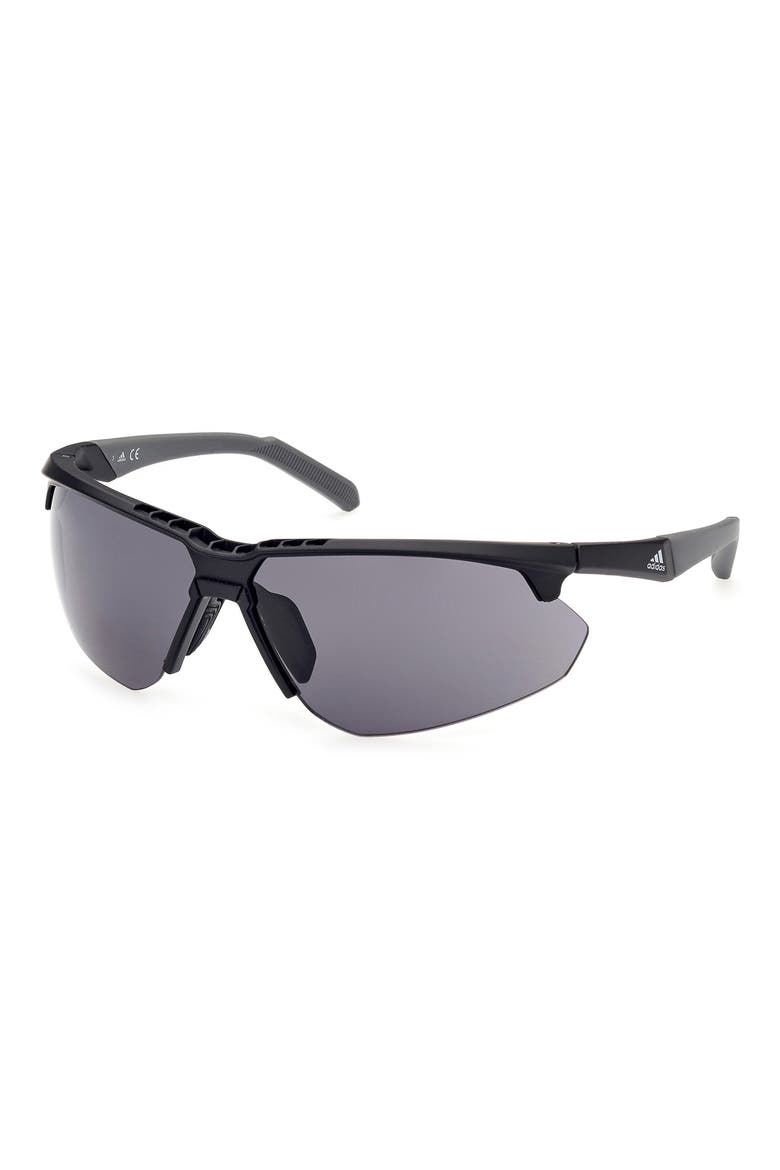 79mm Geometric Sunglasses, Alternate, color, SMOKE / CLEAR LENSES